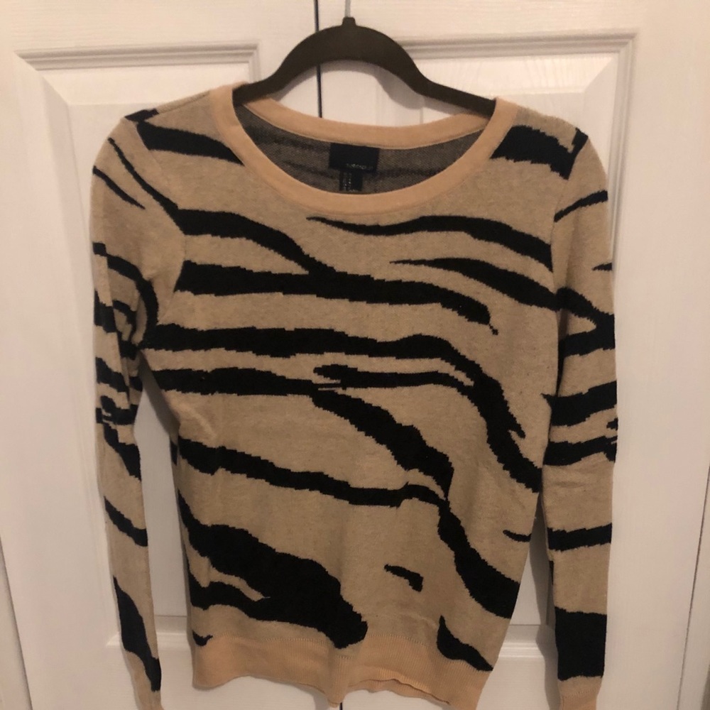 Tan Zebra Sweater